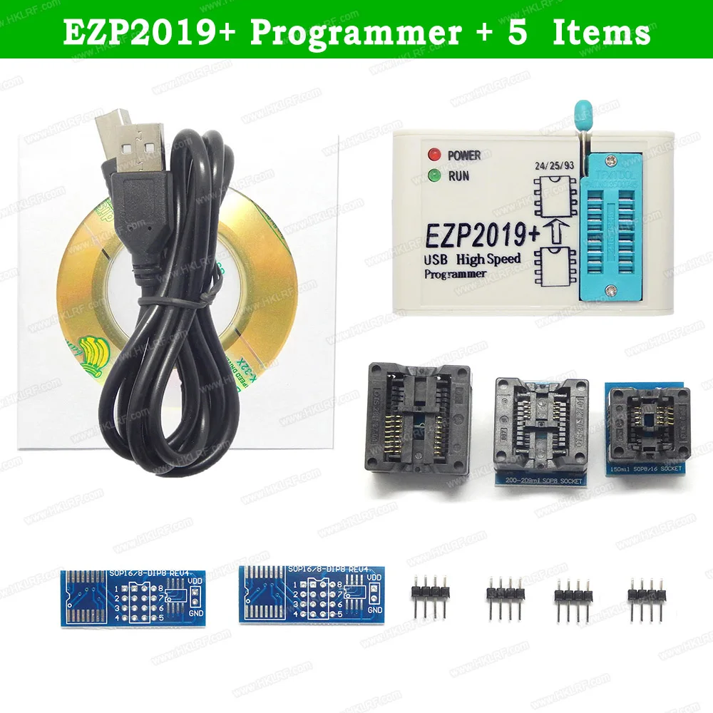 Бесплатная доставка EZP2019 + USB SPI программатор поддержка Win7 и 8 24 25 93 EEPROM Flash Bios Чип 5
