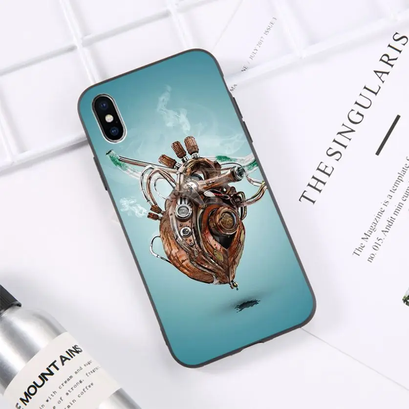 

HTxian Art painting of human organs Colorful Cute Phone Case for iPhone 11 pro XS MAX 8 7 6 6S Plus X 5 5S se 2020 XR case