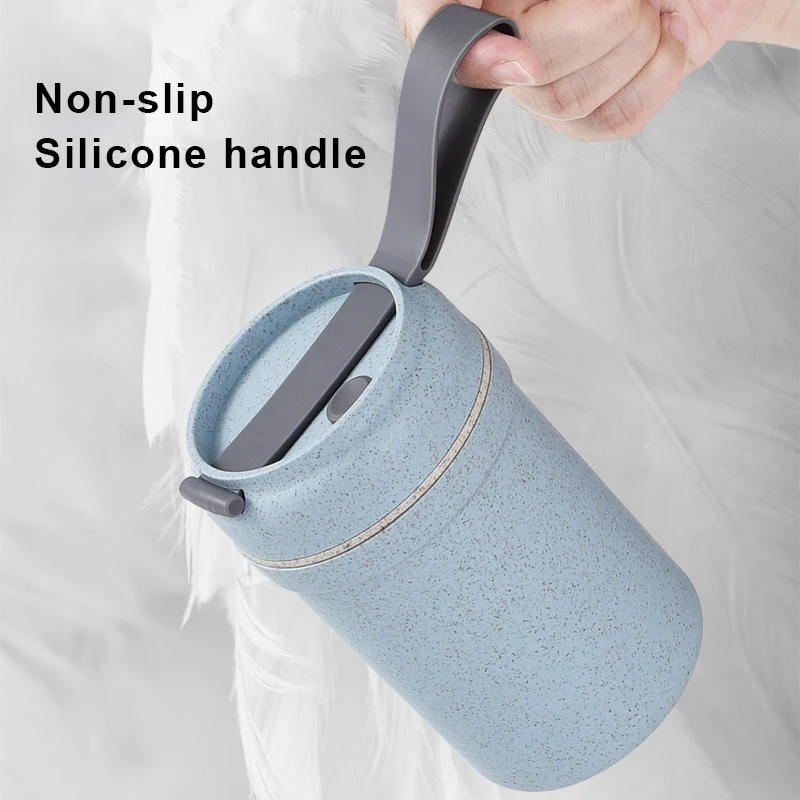 Портативный Пшеничная солома термос Коробки для обедов кружка путешествий Кофе