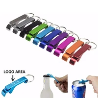 aluminum alloy multicolor beverage beer bottle opener wedding favors party for guests promotion gifts customized keychains 50pcs