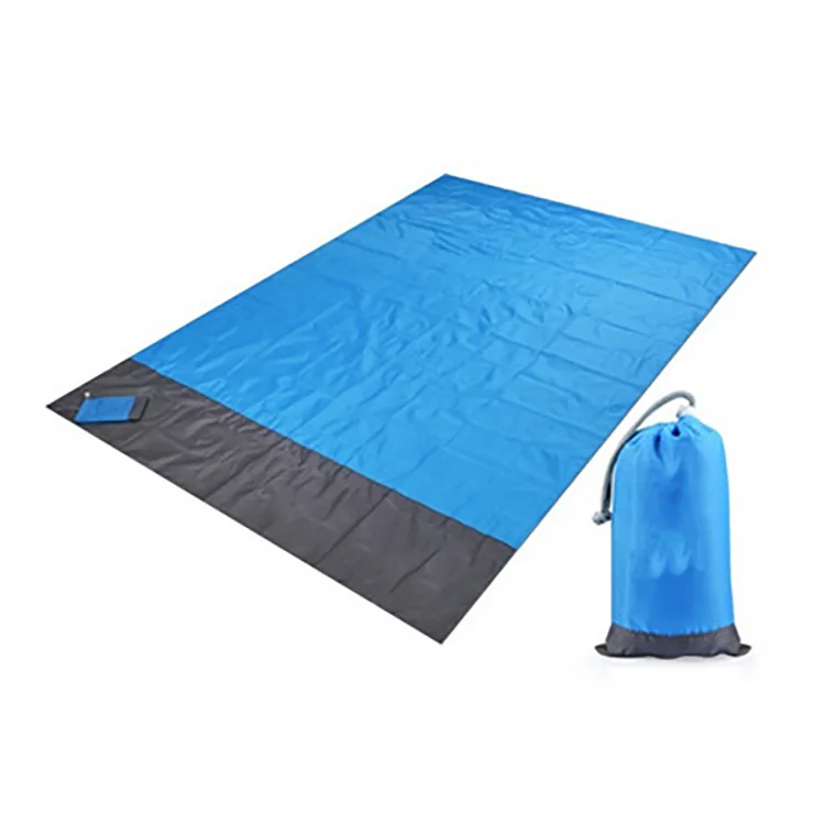 

1.4*2m Waterproof Pocket Beach Blanket Outdoor Picnic Camping Mat Portable Lightweight Folding Mat Mattress Sand Beach Mat
