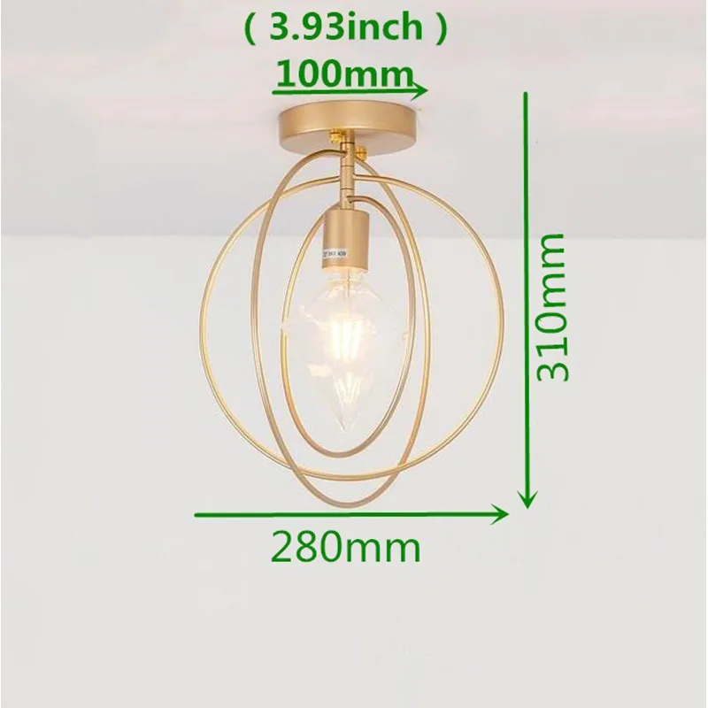 Винтажные светодиодные потолочные светильники Люстра для потолка лампа прохода
