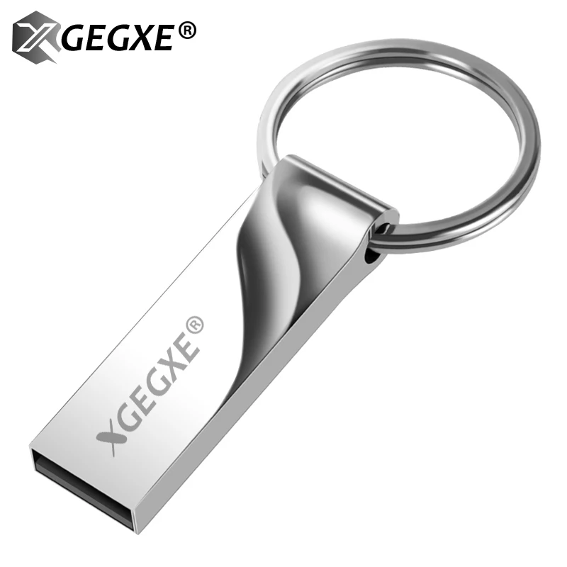 XGEGXE usb флешка 64 ГБ 32 16 8 4 Водонепроницаемая Серебристая u-диск memoria cel st | Компьютеры