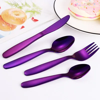 

Детский набор столовых приборов из нержавеющей стали 4 шт