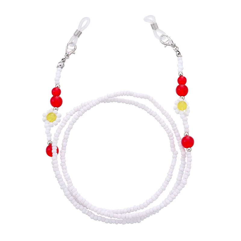 

1PC 2021 Fashion Chic Womens Silver Sunglasses Chains Reading Beaded Glasses Chain Eyewear Cord Lanyard Eyeglasses Necklace