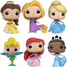 Кукла Принцесса Диснея Белль Ариэль Рапунцель Золушка Тиана виниловая экшн-фигурка игрушки для детей Рождественский подарок