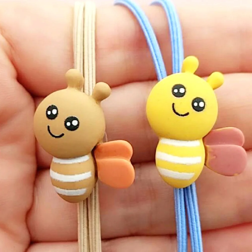 Эластичная резинка для волос с изображением маленькой пчелы из мультфильма