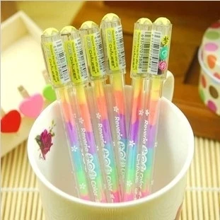 20pcs 6 color combination Gel Pen pastels 15.3 length with fruity free shipping