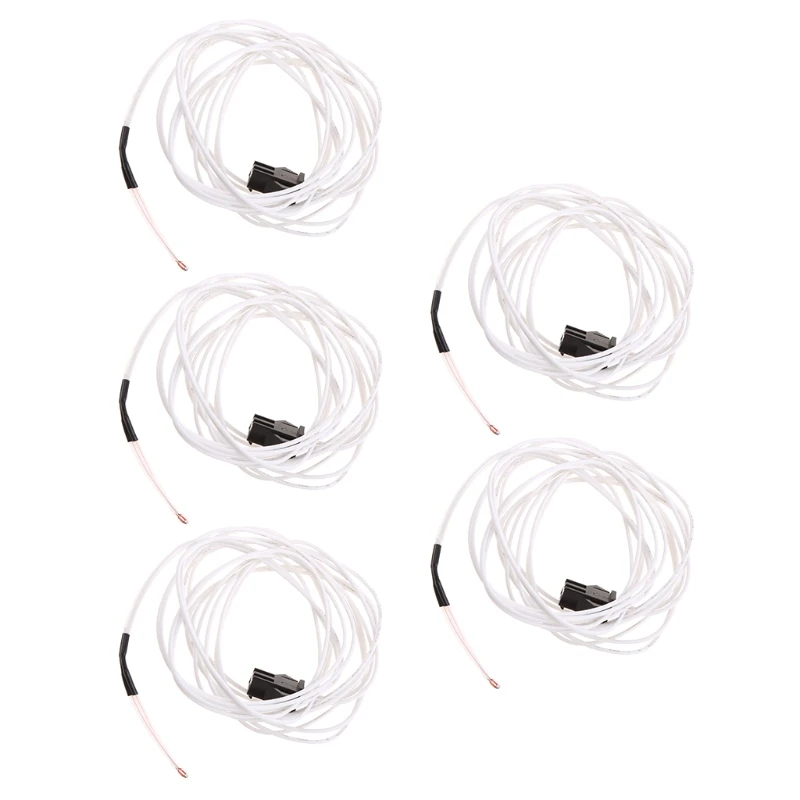 

5pcs HT-NTC 100K Thermistor Temperature Sensor Waterproof Probe Cable for Ender3/CR-10/CR-10Sr Safe and Durable