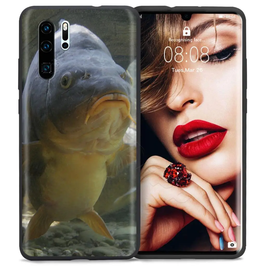 Webbedepp Карп Рыбалка чехол для Huawei P8 P9 P10 P20 P30 Lite Pro P Smart Z Мини - Цвет: 1