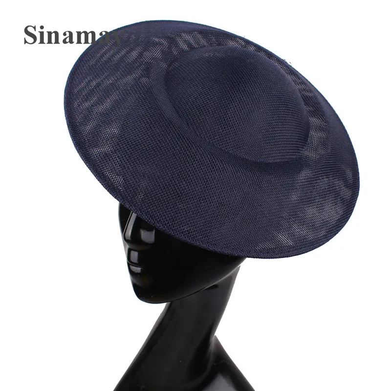 Imitation Sinamay 27 CM Fascinator Base Make For Women Wedding Fascinator Hat DIY Hair Accessories Elegant Lady Fashion Headwear