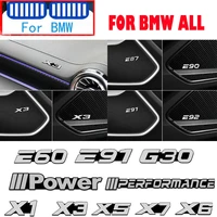4pcs car audio video 3d sticker for bmw e90 e46 e60 g30 x5 e70 x1 e84 f48 x3 g01 e83 e61 e70 e87 e91 e92 x6 f16 x7 performance