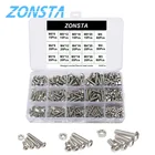 440 шт. набор винтов с круглой шестигранной головкой M3 M4 M5 комплект винтов с шестигранной головкой из нержавеющей стали