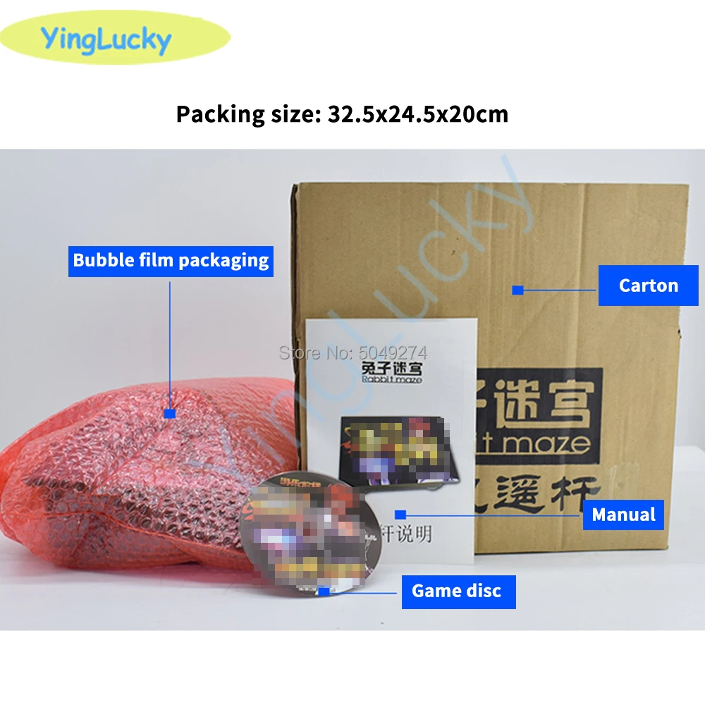 Бесплатная доставка Аркада контроллер USB джойстик консоль поддерживает ПК