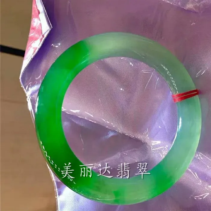 Натуральный браслет А карго из жадеита ледяные семена раньше плавающий зеленый