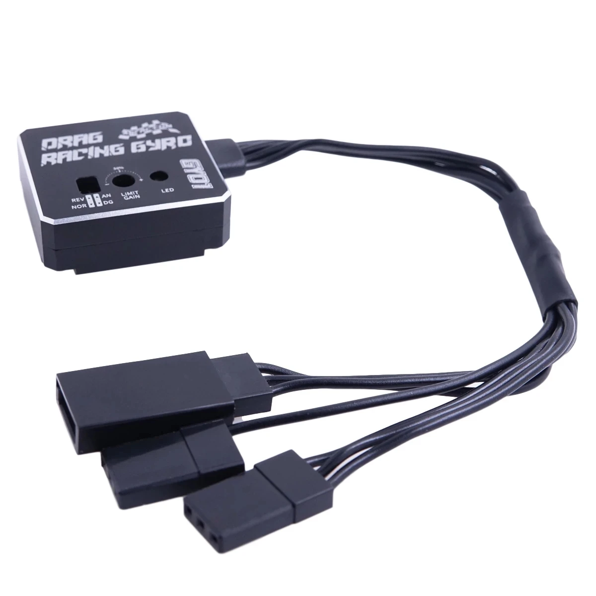 AGFRC-carcasa de aluminio GY01 CNC, Control de alta estabilidad, f&aacute;cil ganancia, giroscopio de direcci&oacute;n ajustable para coche de derrape RC-5