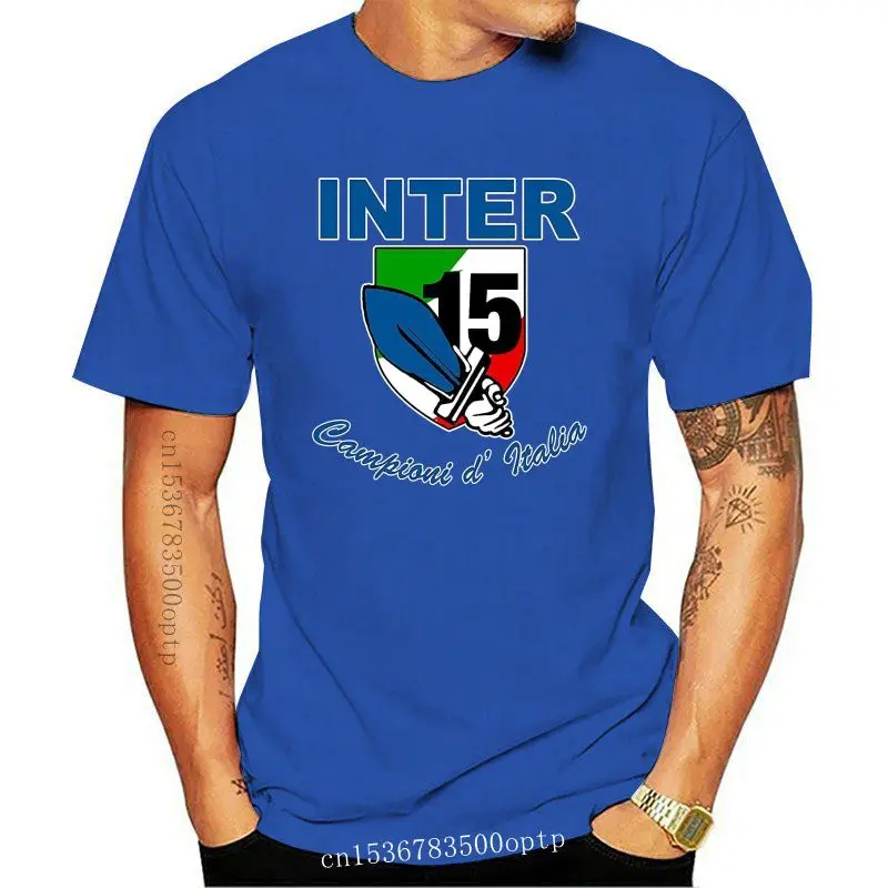 

Design T Shirt Shirt T-Hemd Ultras Inter Campioni Italia Fans Liga Mailand Stadion 2021 Fashion for Men Short Sleeve Top Tee