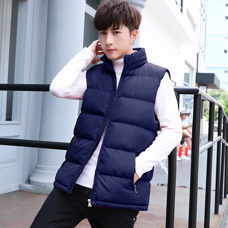 Мужской жилет приталенный верхняя одежда с хлопковой подкладкой мужской для