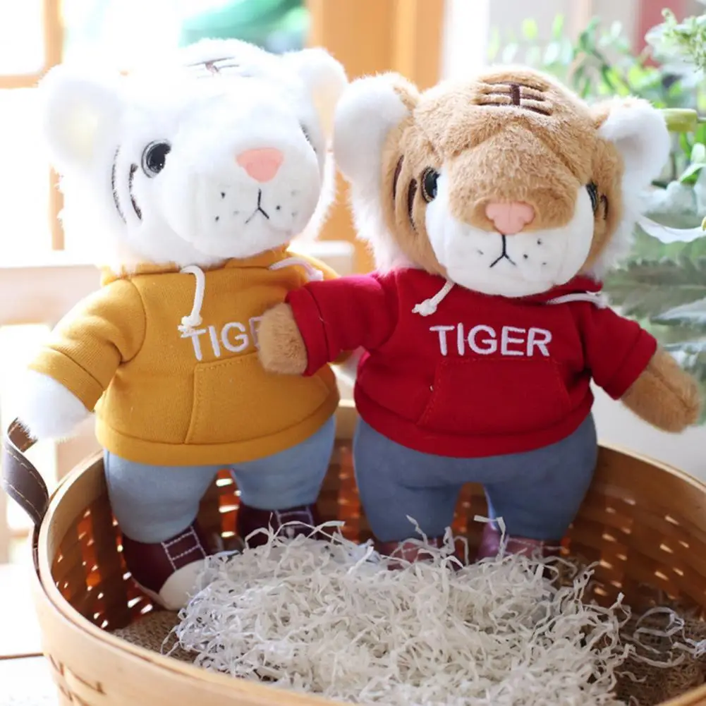 Плюшевая игрушка тигр удобная пригодная для носки с принтом плюшевая | Игрушки и