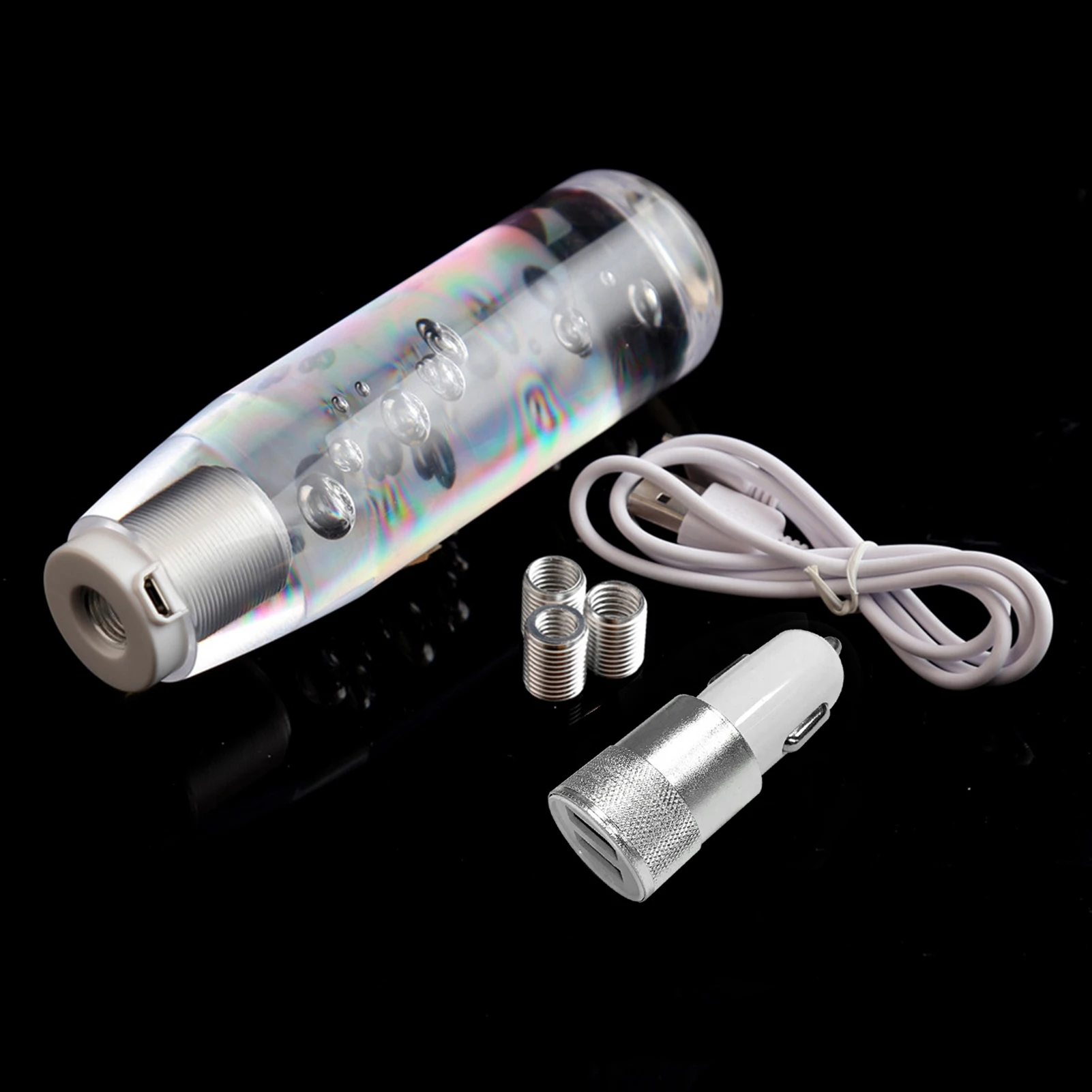 

Светодиодная RGB-лампа Shif-t, ручка переключения передач, прозрачная, разноцветная, 10/15/20/25/30 см