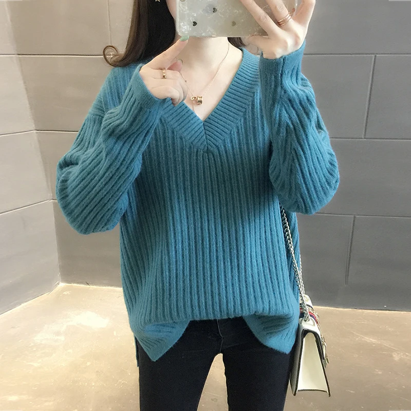 

Autumn Winter Women Pullover Sweater Fashion Quality Knitted Jumper Top Soft Warm Female Sweater Harajuku Chic Sweater Pull