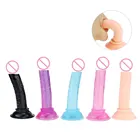 Недорогой мягкий мини-фаллоимитатор желе, небольшая искусственная присоска для пениса, вагинальная Анальная пробка, магазин секс-игрушек для женщин, мастурбатор