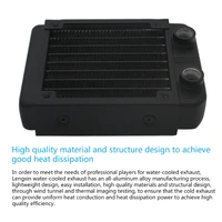 computer water cooling computer radiator 8 tube aluminum heat exchanger liquid cooling radiator cpu pc water cooling system