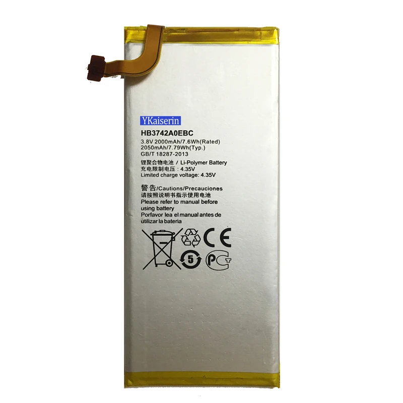 Аккумулятор для мобильного телефона huawei Ascend P6 P6-U06 P6-c00/Ascend G6 G620 G621 G620s G630 3100 мАч