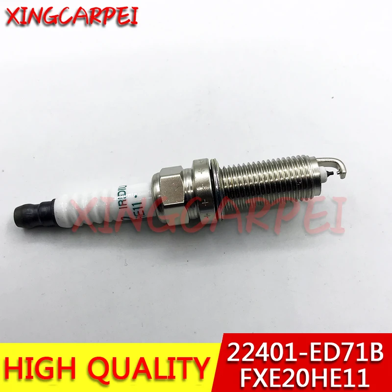 4 шт./лот FXE20HE11 иридиевая платиновая Свеча зажигания DILZKAR6A11 для NISSAN 22401 ED71B 22401ED71B 3436