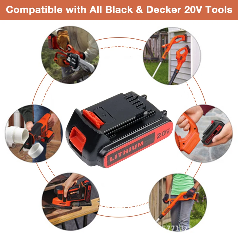 Сменный аккумулятор для Black Decker BL2018 LBXR20 LBXR2020-OPE LB20 LBX20 GKC1825L GTC1850L20 20 в/18 в 3 5 Ач |