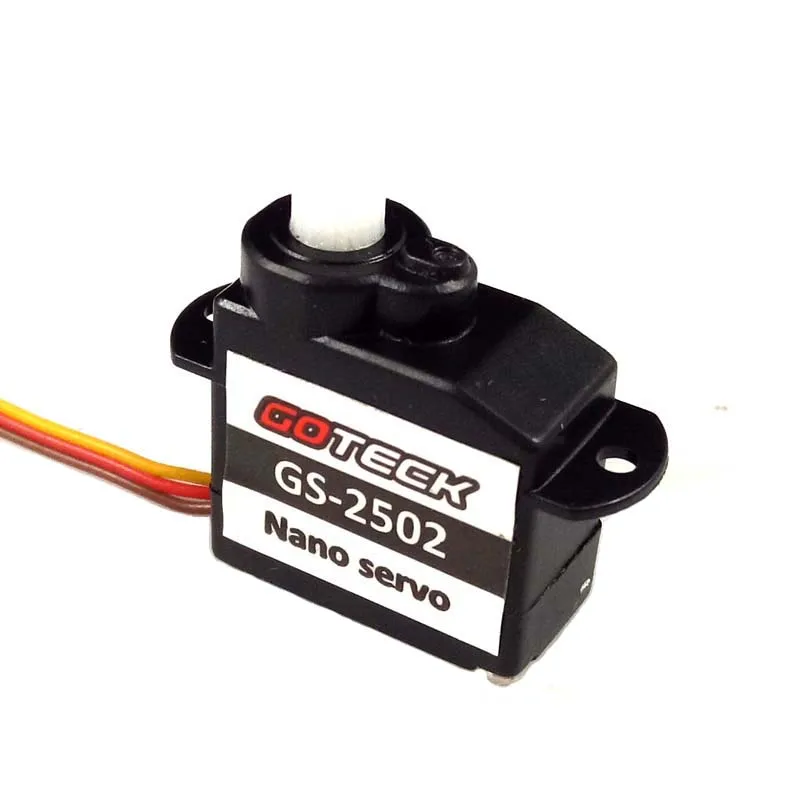 GOTECK GS-2502 Nano Servo 2g Micro Steering Gear w JST Interface for RC Indoor Model Aircraft Airplane Engine Spare Parts