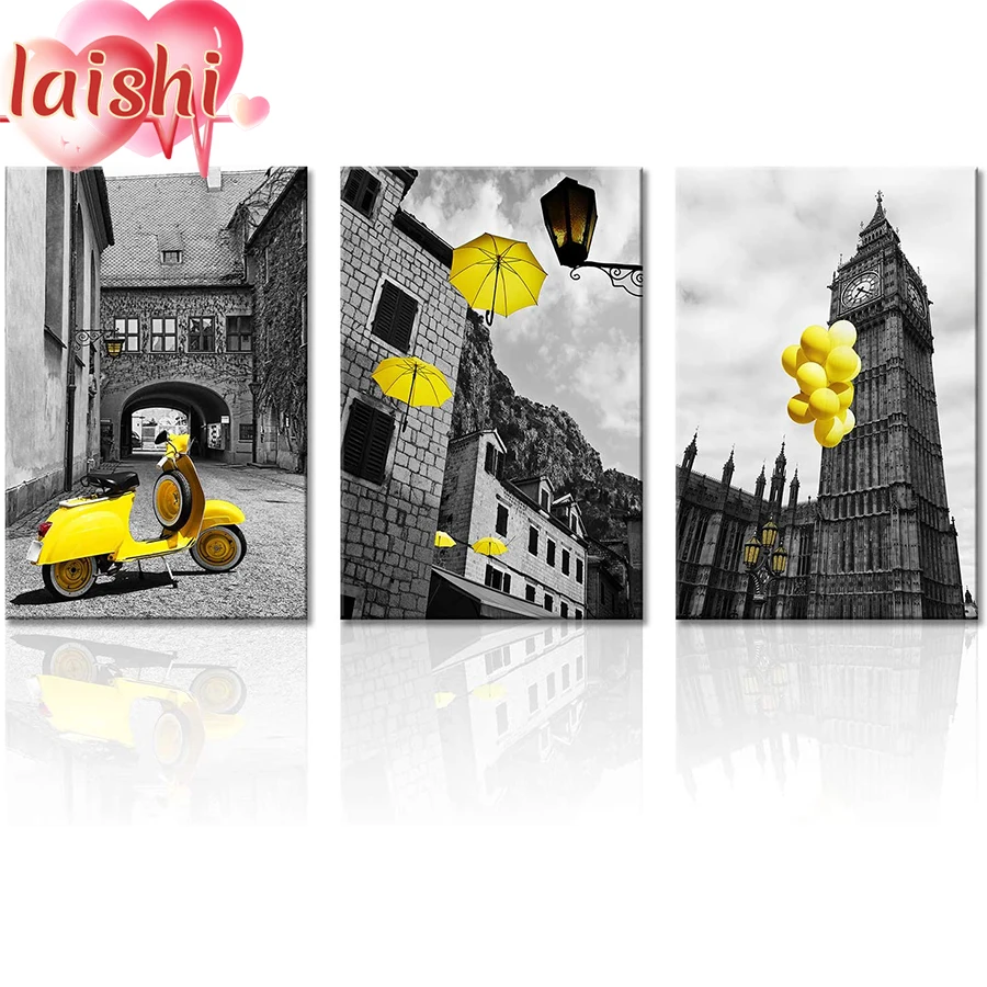 

3 шт., квадратные алмазные вышивки «Стразы»