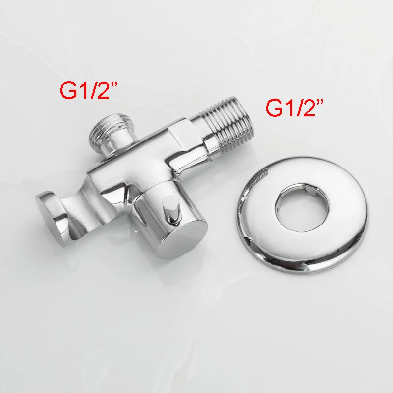 Хромированный слитный клапан Shattaf с держателем для биде душевой комплект