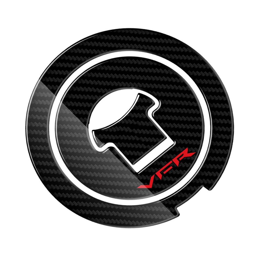 3D Carbon-look Motorcycle Fuel Gas Oil Cap Tank Pad Tankpad Protector Sticker for Honda Interceptor VFR VFR800 1988-2009 | Автомобили и