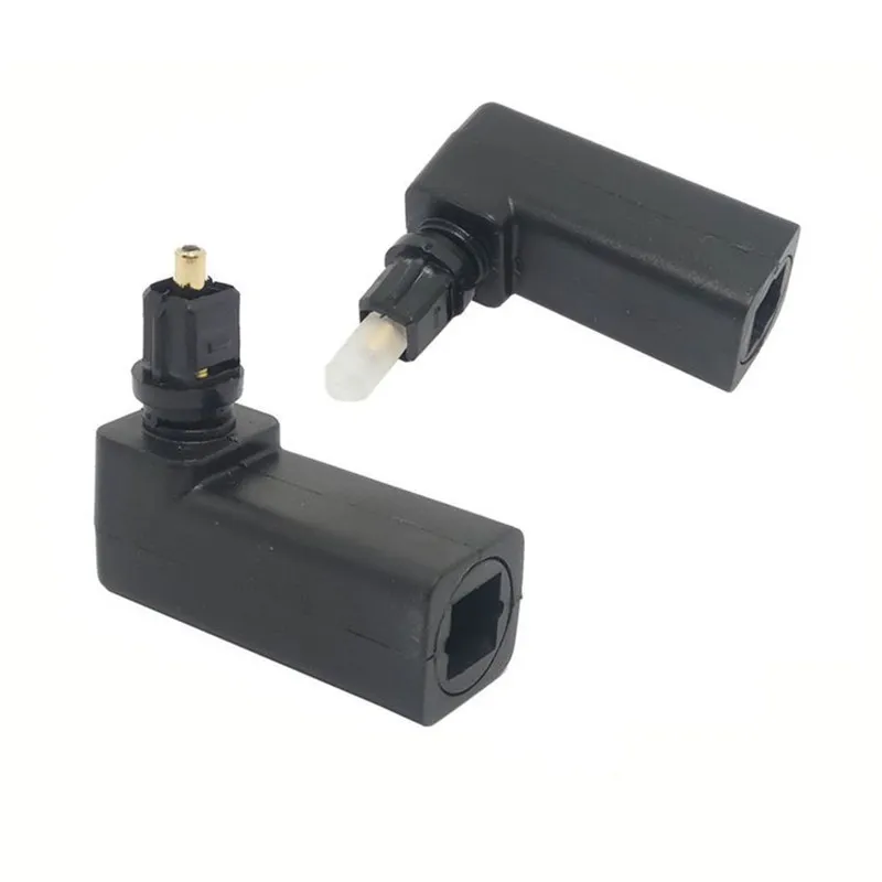 Цифровой оптический аудиокабель Toslink 90 градусов адаптер штырь гнездо