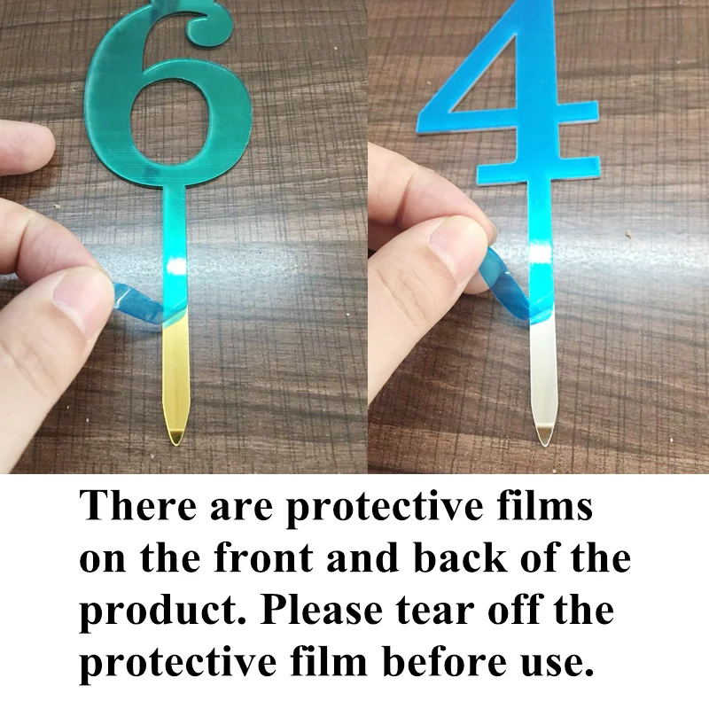 1 шт. акриловая цифра 0-9 топпер для торта на день рождения годовщину свадьбу