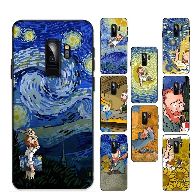 

Paintings Starry Night Van Gogh Phone Case For Samsung Galaxy S 20lite S21 S21ULTRA s20 s20plus S21plus 20UlTRA
