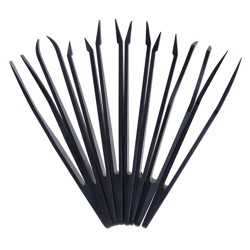 Набор антистатических электронных пинцетов из углеродного волокна 8 шт.