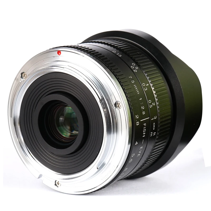 7artisans 7,5 мм F2.8 180 APS-C ручной объектив рыбий глаз для камеры Canon EOS M sony E Mount Fuji FX M4/3 Mount