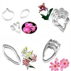 Лилия тюльпан Орхидея цветок лепестки торт резак слайсеры DIY Свадебная вечеринка помадка Сахарное печенье инструменты для украшения торта Форма для выпечки