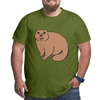 chubby and cute marmots t shirt brand loose summer half sleeved trend streetwear oversized t shirt 6xl 5xl
