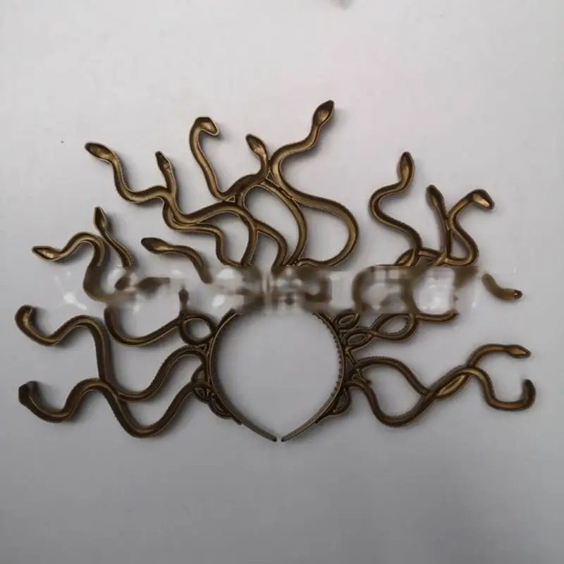 Винтажная повязка на голову Medusa Хэллоуин головной убор для косплея карнавал