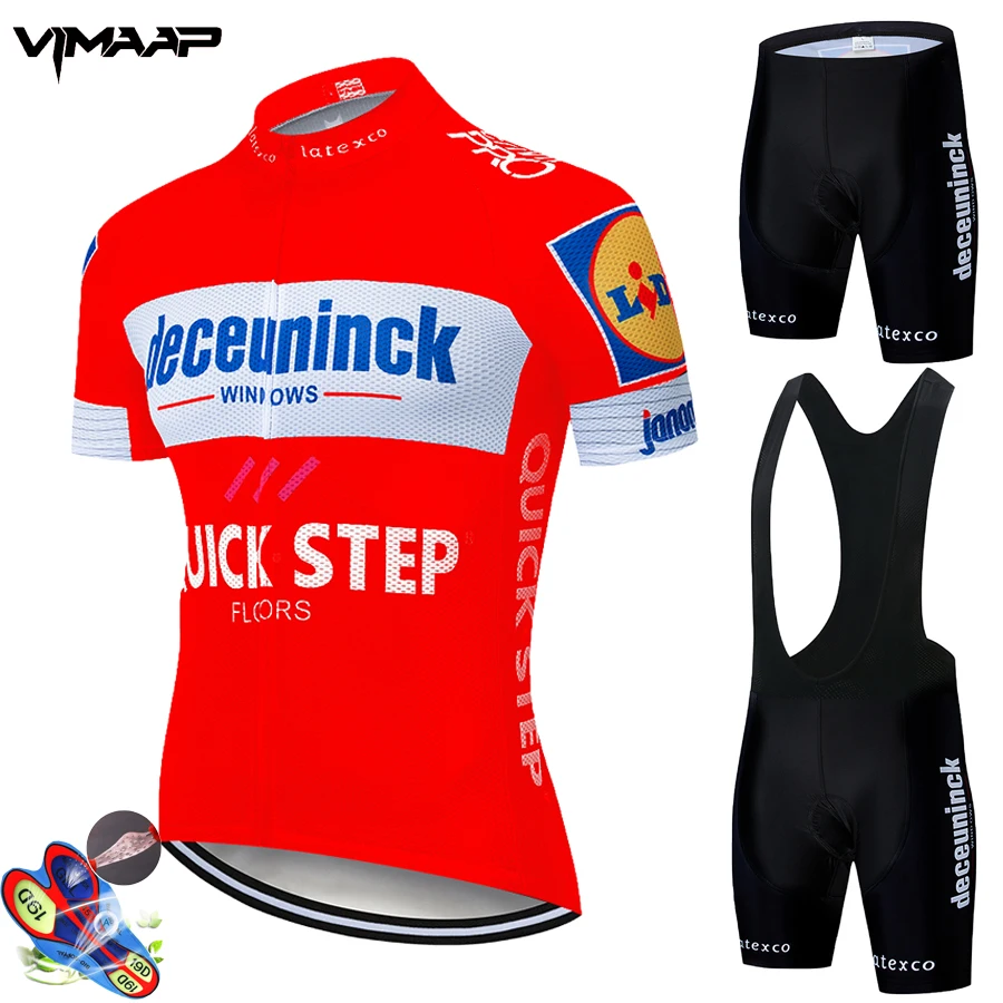 2020 Pro Team Quick Step Велоспорт Джерси 19D нагрудник комплект велосипедная одежда Ropa Ciclism