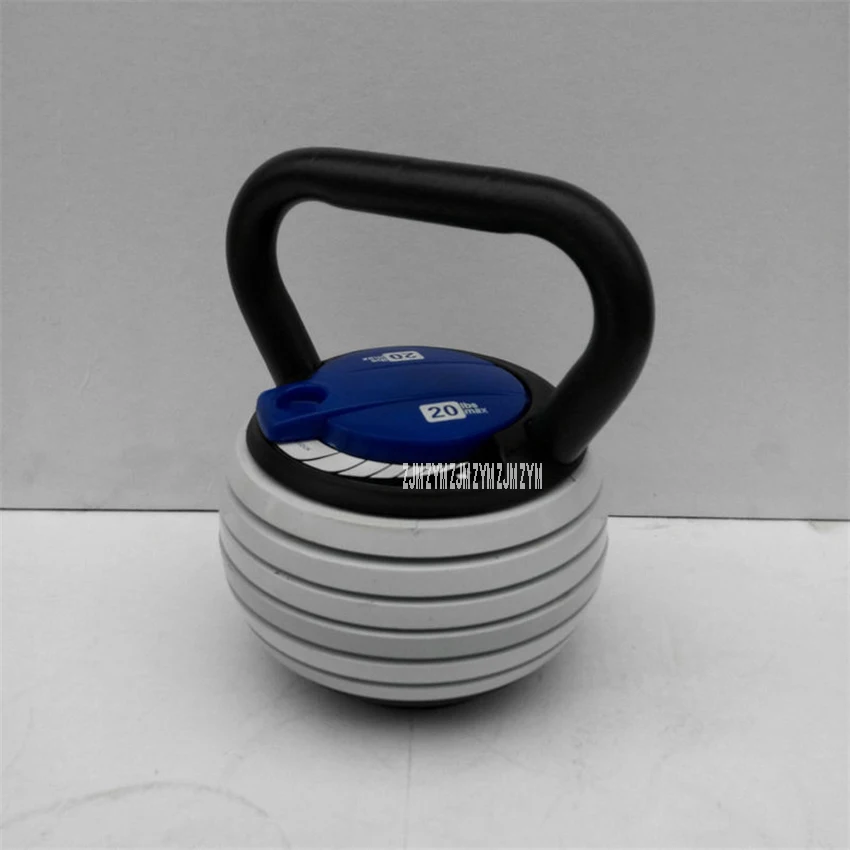 YEJ-002 20 Pounds Cast Iron Kettle Bell Adjustable Weight Competitive Kettlebell Exercise Body Shaping Indoor Fitness Equipment