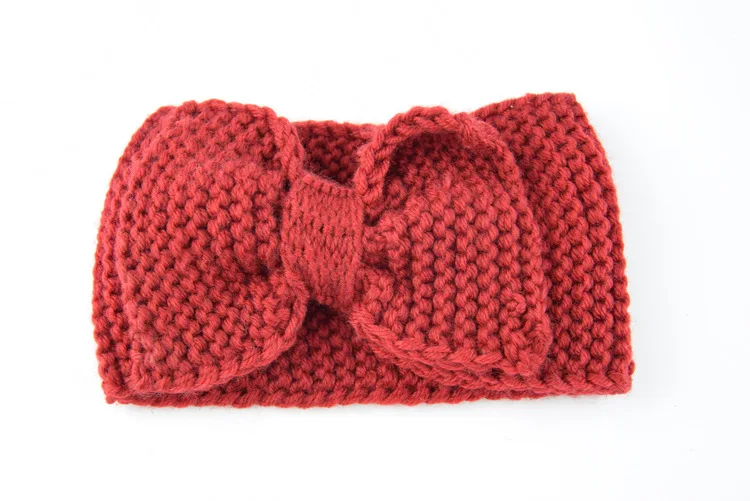 Европейский и американский вязаный шерстяной головной убор с большим бантом