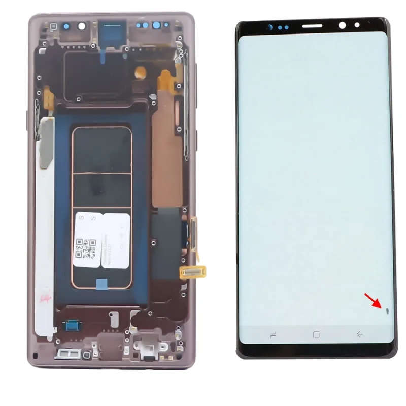 Samsung-digitalizador de pantalla t&aacute;ctil para Galaxy Note 9 N960 N960f, pantalla LCD Original AMOLED, piezas de servicio con puntos-4