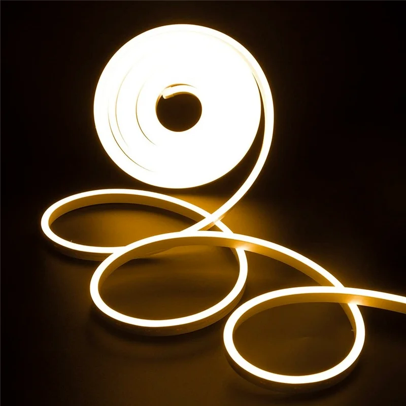 

DC12V Strip LED Light Waterproof SMD 2835 Flexible LED Neon Lights For Home Decoration warm white 5M Neon Strip led neon sign