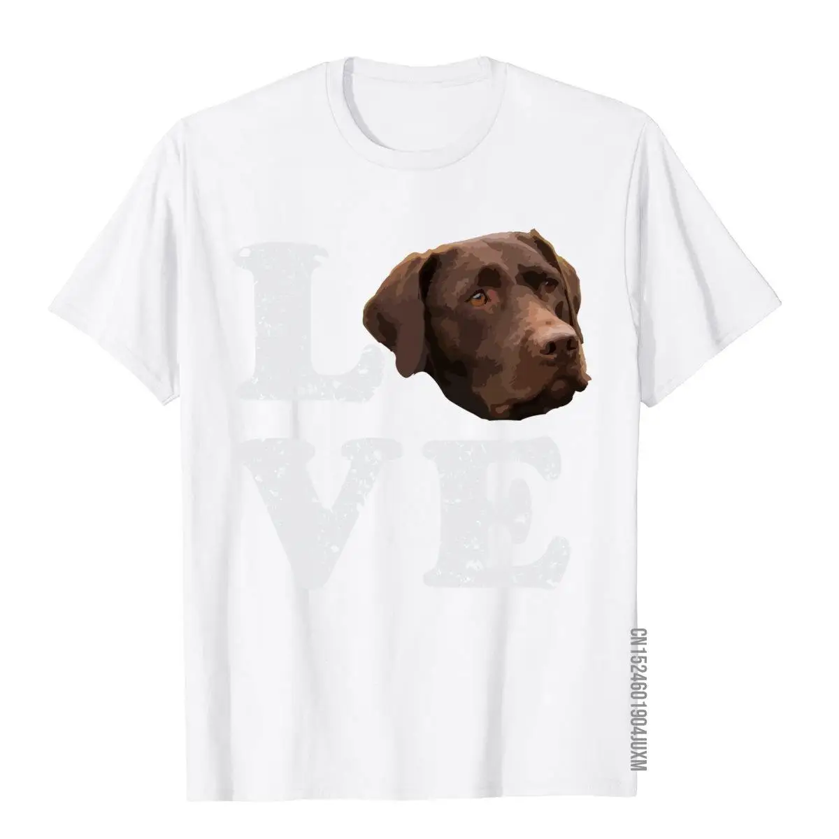 Футболка Love My Chocolate Lab Лабрадор ретривер нормальные топы футболка хлопковый
