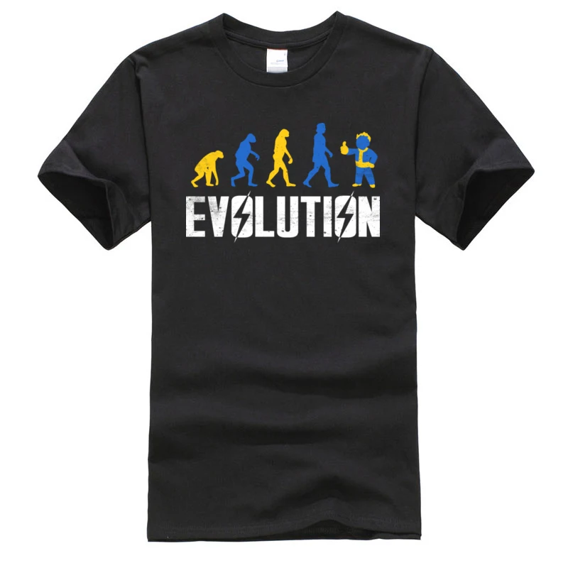 Футболки с принтом Evolution летняя футболка в стиле хип-хоп Харадзюку на заказ