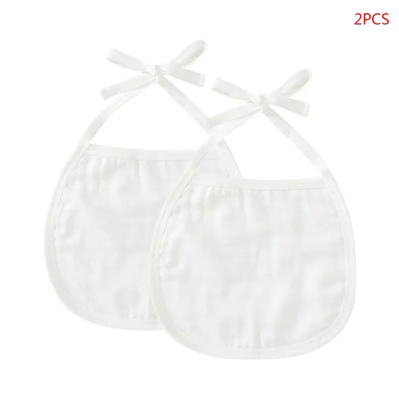 

G2AD 2 Pcs/Set Baby Absorbent Anti-dirty Cotton Bibs Saliva Towel Infant Burp Cloth